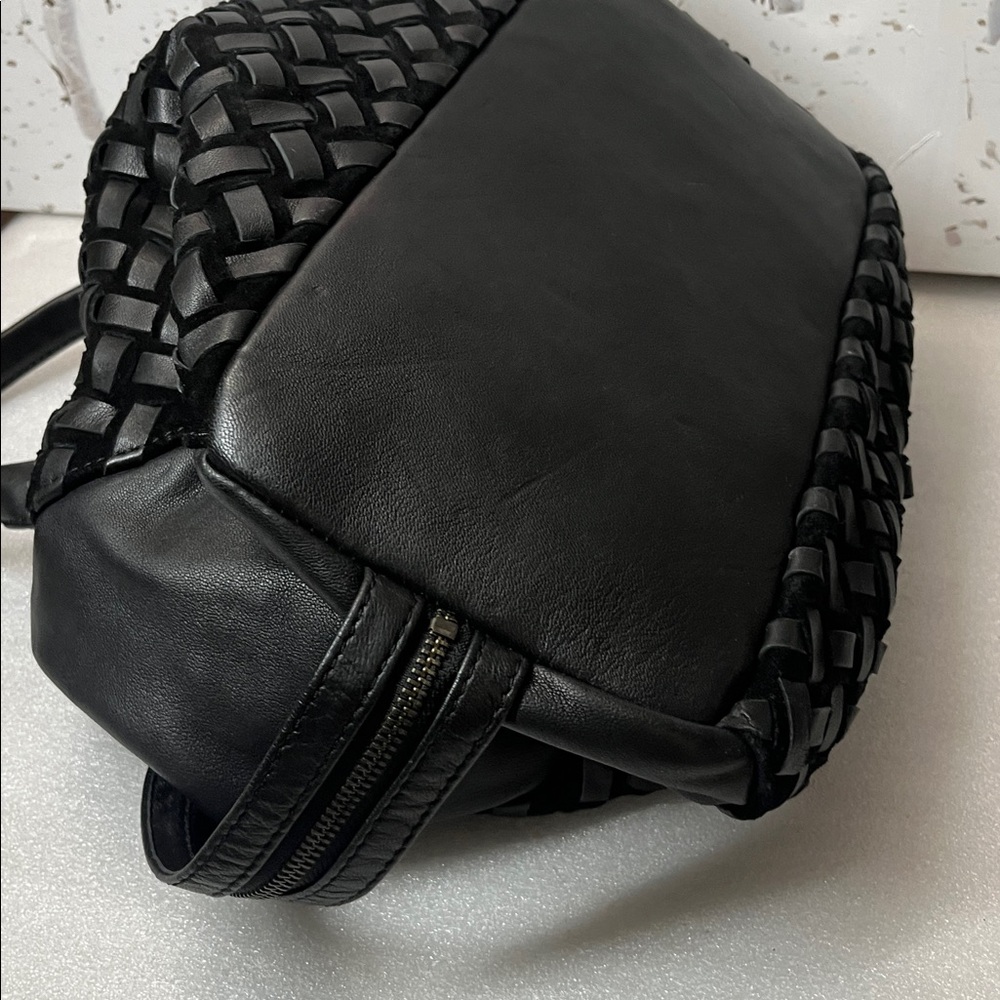 Liebeskind Black Woven Leather Satchel - Picture 8 of 12